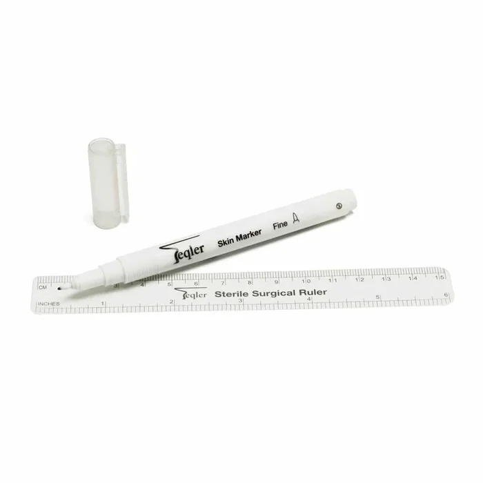 0.5mm Fine Sterile Skin Marker with Ruler