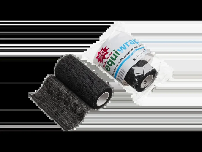 10cm x 4.5m Equiwrap Cohesive Bandage Black