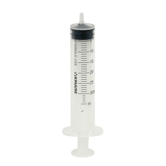30/34ml Kruuse Luer Slip Veterinary Syringe