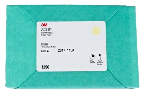 3M Attest Rapid Readout Sterilization Biological Indicator Pack Steam – 1296F