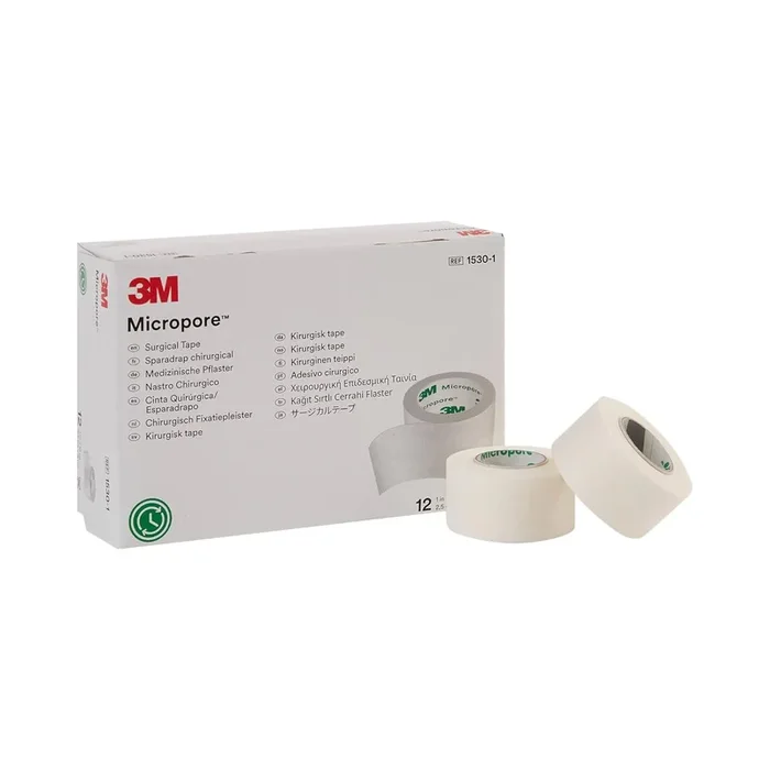 3M Micropore Hipoalérgico Cinta quirúrgica Rollo de 1 “x 10yd 1530-1