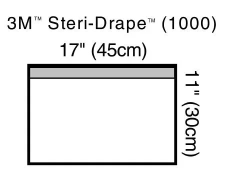 3M Steri-Drape General Purpose Drape Small Towel Drape 17 W X 11 L Inch Sterile – 1000
