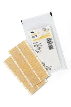 3M Steri-Strip Antimicrobial Antimicrobial Skin Closure Strip 1 X 5 Inch Nonwoven Material Reinforced Strip Tan – A1848