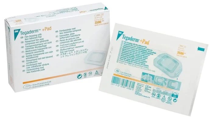 3M Tegaderm +Pad Transparent Film Dressing – Case of 100