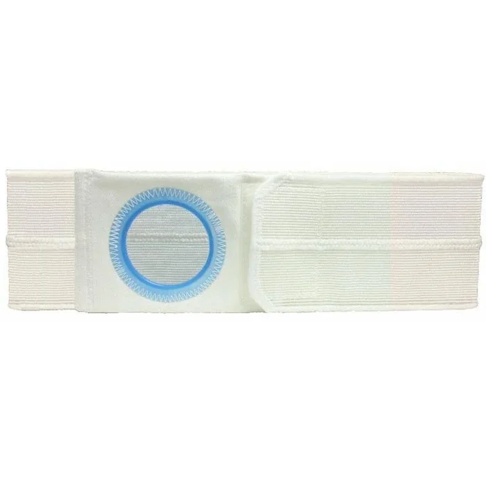 4″ White, Regular Elastic, Flat Panel Belt, Prolapse Flap, Extra Large, 2-7/8″ x 3-3/8″ Center Opening