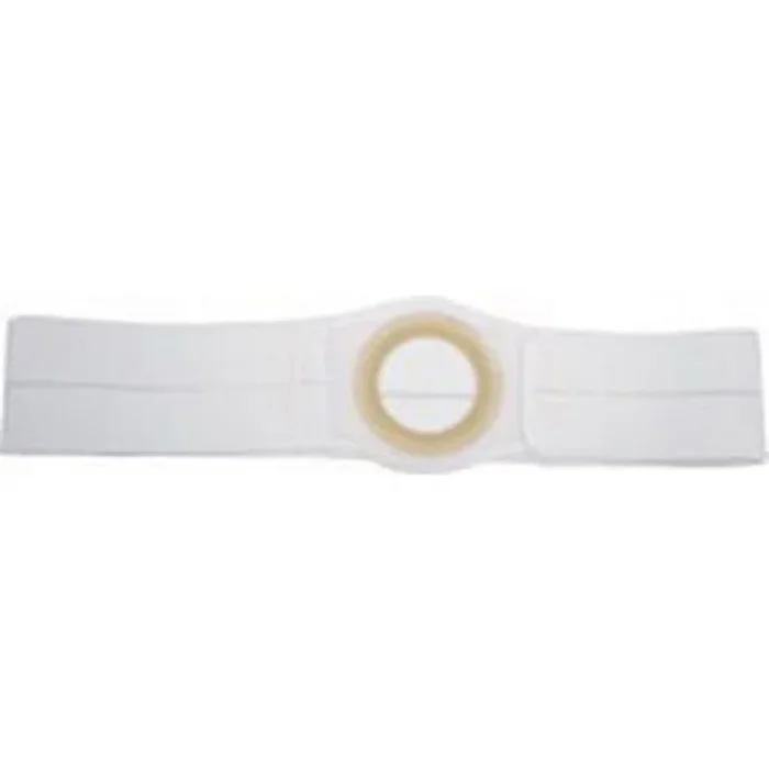4″ White, Regular Elastic, Flat Panel Belt, Prolapse Flap, Extra Large, 3″ Center Opening