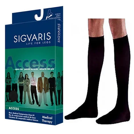 923C Dynaven Calf, 30-40mmHg, Men’s, Medium, Long, Black