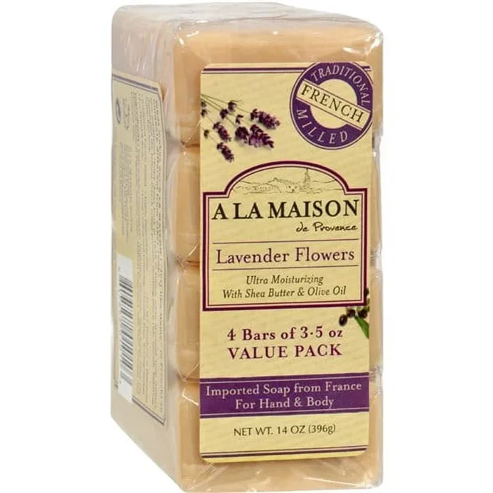 A La Maison Lavender Flowers Hand Soap 4ct
