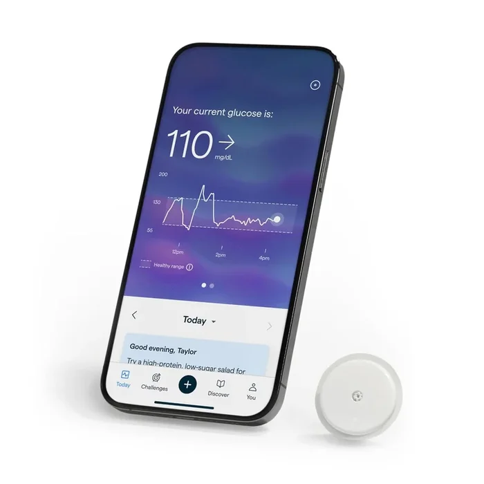 Abbott Lingo Continuous Glucose Monitor – 1-Pack, iPhone Compatible