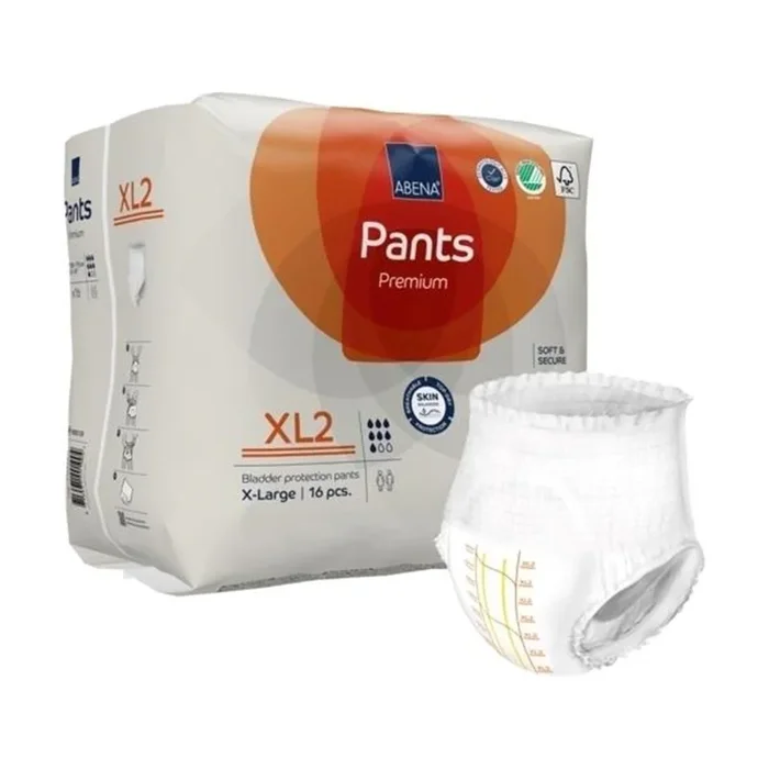 Abena Pants Premium Protective Underwear 51″ – 67″, Extra-Large Absorbency Level 1