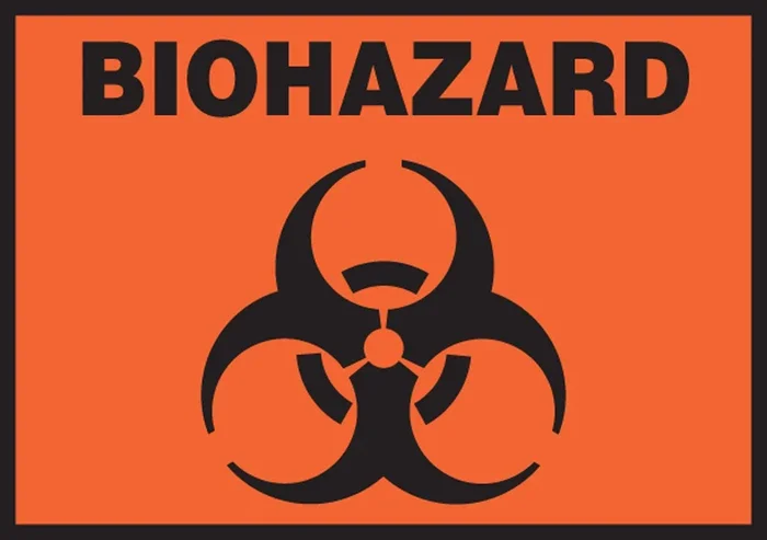 Accuform Signs Biohazard Pre Printed Label