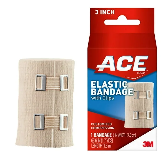 Ace elástico vendaje EZ clips 3 “1.7yd