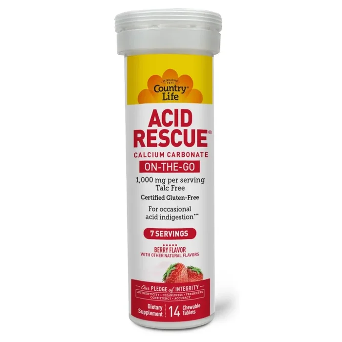 Acid Rescue Calcium Carbonate – Berry Flavor