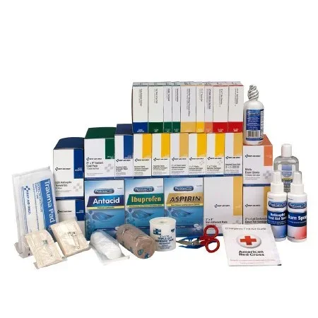 Acme United First Aid Only First Aid Refill Kit 150 to 200 People Steel Case – 90625