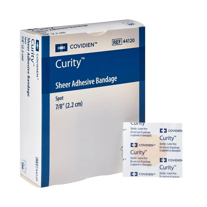 Adhesive Strip Curity Plastic Sheer Sterile- Box