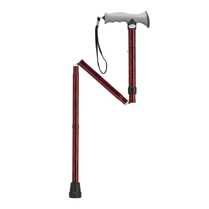 Adjustable Lightweight Folding Cane with Gel Hand Grip