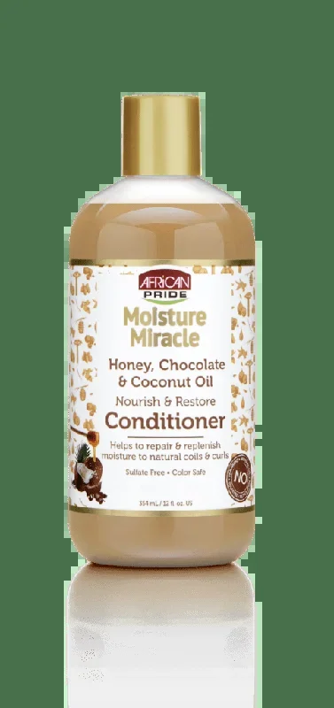 African Pride Moisture Miracle Honey, Chocolate & Coconut Oil Conditioner 16oz