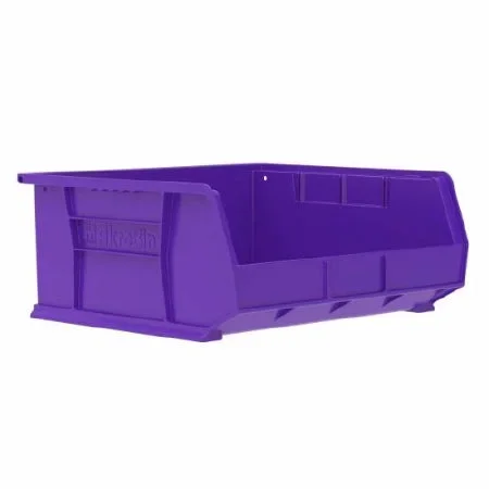 Akro-Mils Akrobins Storage Bin AkroBins Purple Industrial Grade Polymers 7 X 14-3/4 X 16-1/2 Inch – 30250PURPL