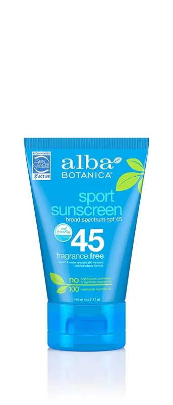 Alba Botanica Fragrance Free Sport SPF 45 Mineral Sunscreen