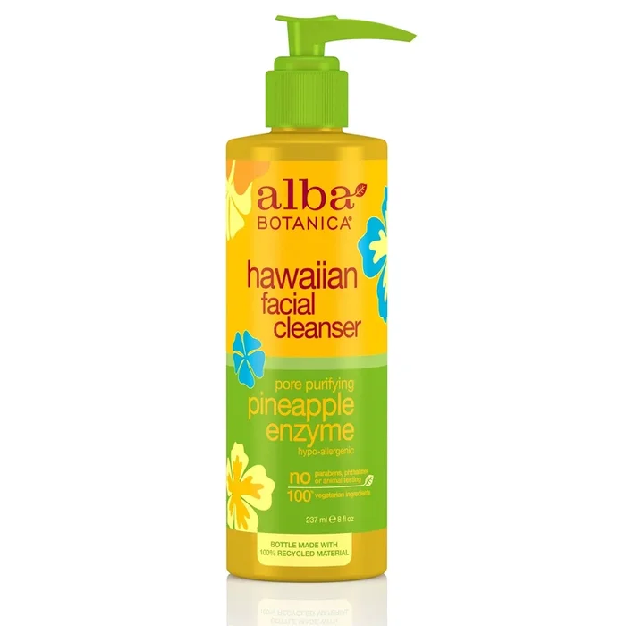 Alba Botanica Hawaiian Enzyme Face Cleanser Pineapple 8oz