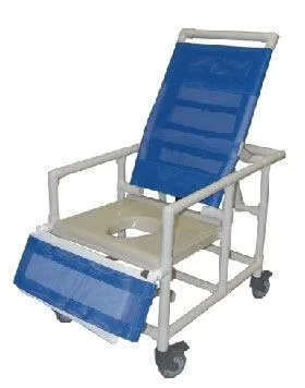 Alimed AliMed Bariatric Reclining Commode / Shower Chair Alimed PVC Frame Reclining Back – 712370