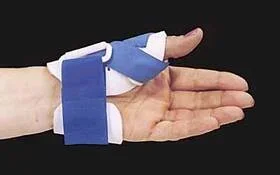 Alimed Freedom Thumb Splint Multiform* Thin / Foam Left Hand White / Blue Large – 5925
