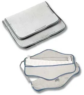 Alimed Hydrocollator Cover Terry, Foam Filled, with Pocket, Gray, Hook and Loop Fasteners, Neck, 5 X 24 Inch – 3149