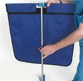 Alimed Rolling Radiation Shield 23-1/2 X 24 Inch, Royal Blue, Aluminum, Steel – 932527