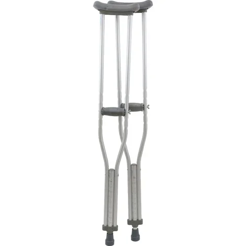 Aluminum Underarm Crutches Adult 5’2 -5’10 Pair