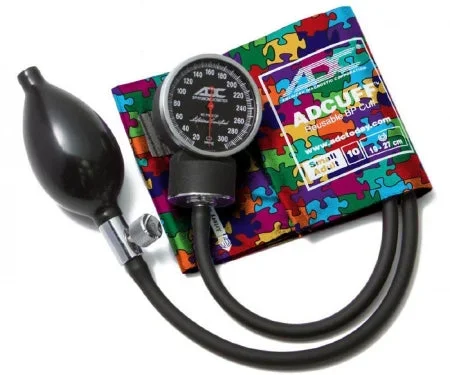American Diagnostic Corp Diagnostix 720 Series Aneroid Sphygmomanometer Pocket Style Hand Held 2-Tube Small Adult Size Arm – 720-10SAPP