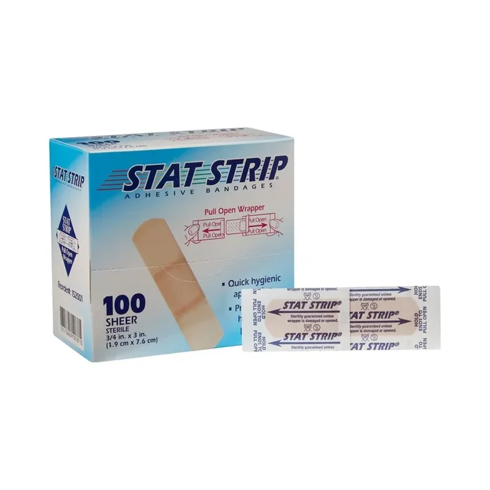 American White Cross Stat Strip Tan Adhesive Strips