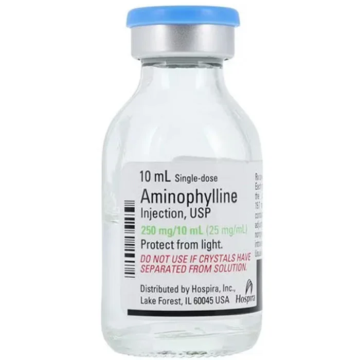 Aminophylline for Injection 250 mg Single-dose Vial 10 mL x 25/Tray (Rx)