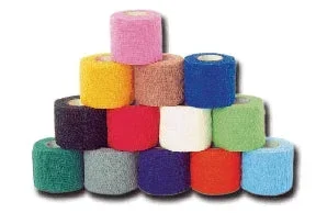 Andover Coated Products Coflex Cohesive Bandage CoFlex 6 Inch X 5 Yard Standard Compression Self-adherent Closure Neon Pink / Blue / Purple / Light Blue / Neon Green / Red NonSterile – 3600CP