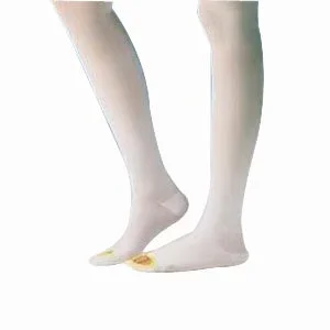 Anti-Embolism Thigh-High Seamless Elastic Stockings X-Large Long, White