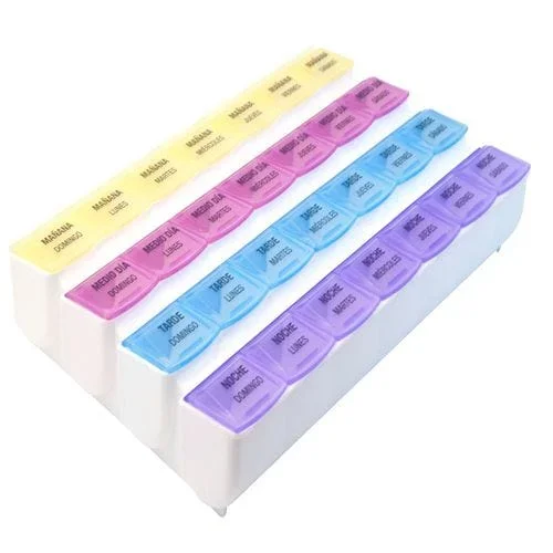 Apex 7-Day Mediplanner, 28 Color-Coded Compartments