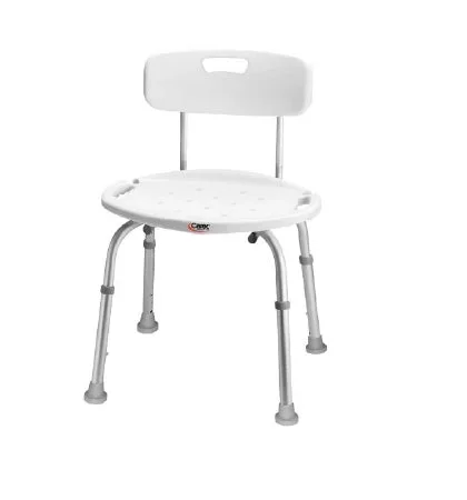 Apex-Carex Healthcare Carex Shower Chair Fixed Handle Aluminum Frame With Backrest 13-1/2 to 20-1/2 Inch Height – FGB652C0 0000