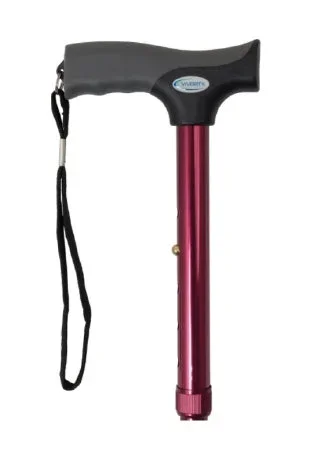 Apex-Carex Healthcare Viverity Folding Cane Aluminum 30 to 38 Inch Height Red – 108-6