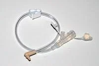 Applied Medical Technologies Mini ONE Right Angle Connector with Y-Port Adapter 24 Inch, Clear – 190871