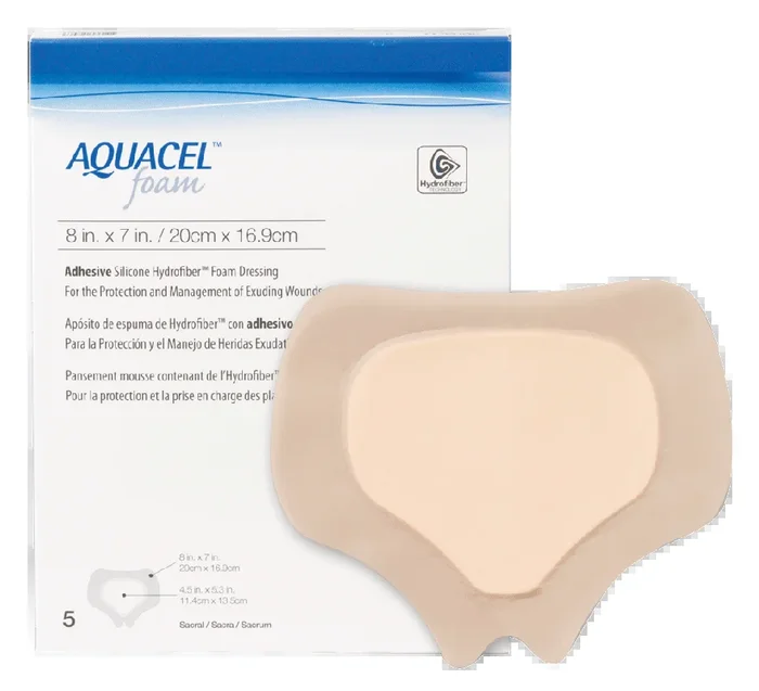 Aquacel Gelling Adhesive Foam Dressing 8″ x 7″
