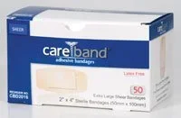 ASO Corporation Careband Adhesive Strip 2 X 4 Inch Fabric Rectangle Tan Sterile – CBD4016-012-00