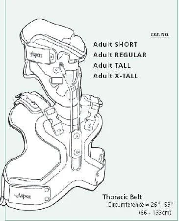 Aspen Medical Products Aspen Cervico Thoracic Brace Adult Tall – 983312