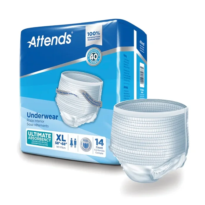 Attends Advanced Unisex Adult Absorbent Underwear
