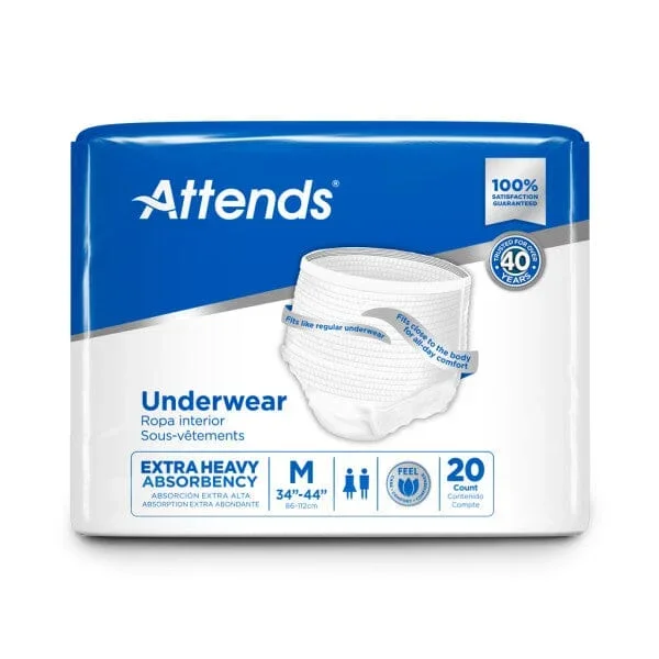 Attends Care Unisex Protective Underwear – Extra Heavy Absorbency