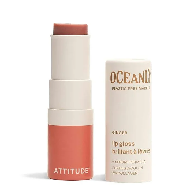Attitude Oceanly Lip Gloss Ginger 0.12oz