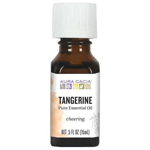 Aura cacia mandarina animando aceite esencial 0.5 oz