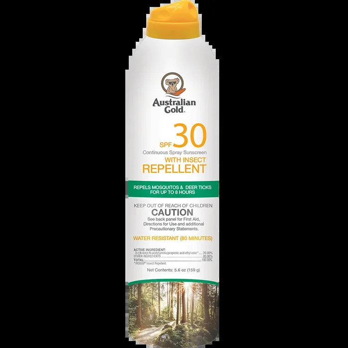 Australian Gold SPF 30 Continuos Spray Insect Repelente 5.6oz