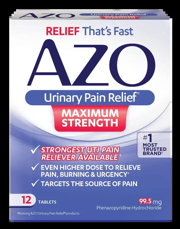 AZO Urinary Pain Relief Maximum Strength 12 Tablets