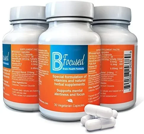 B Cápsulas de fórmula de salud cerebral enfocada