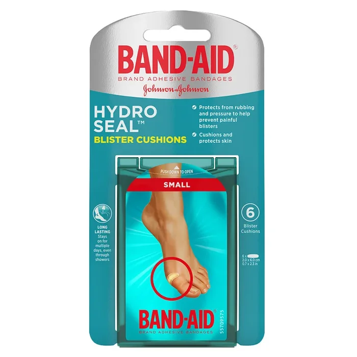 Band-Aid Hydro Seal Blister Cushion Bandages, Small, 6 ct