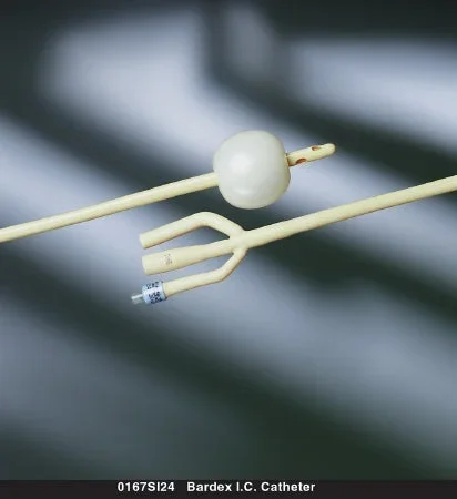 Bard Bardex I.C. Foley Catheter 3-Way Standard Tip 30 cc Balloon 20 Fr. Latex – 0167SI20